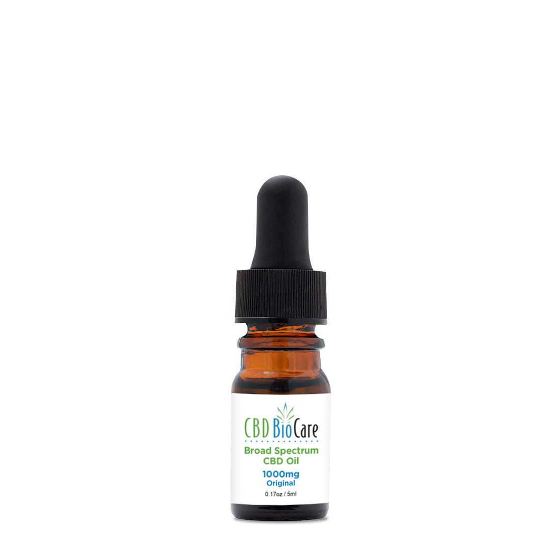 CBD BioCare 1000mg Try-It Size - Compact sample bottle of high-potency CBD oil tincture with dropper, perfect for first-time users seeking powerful relief in a smaller quantity