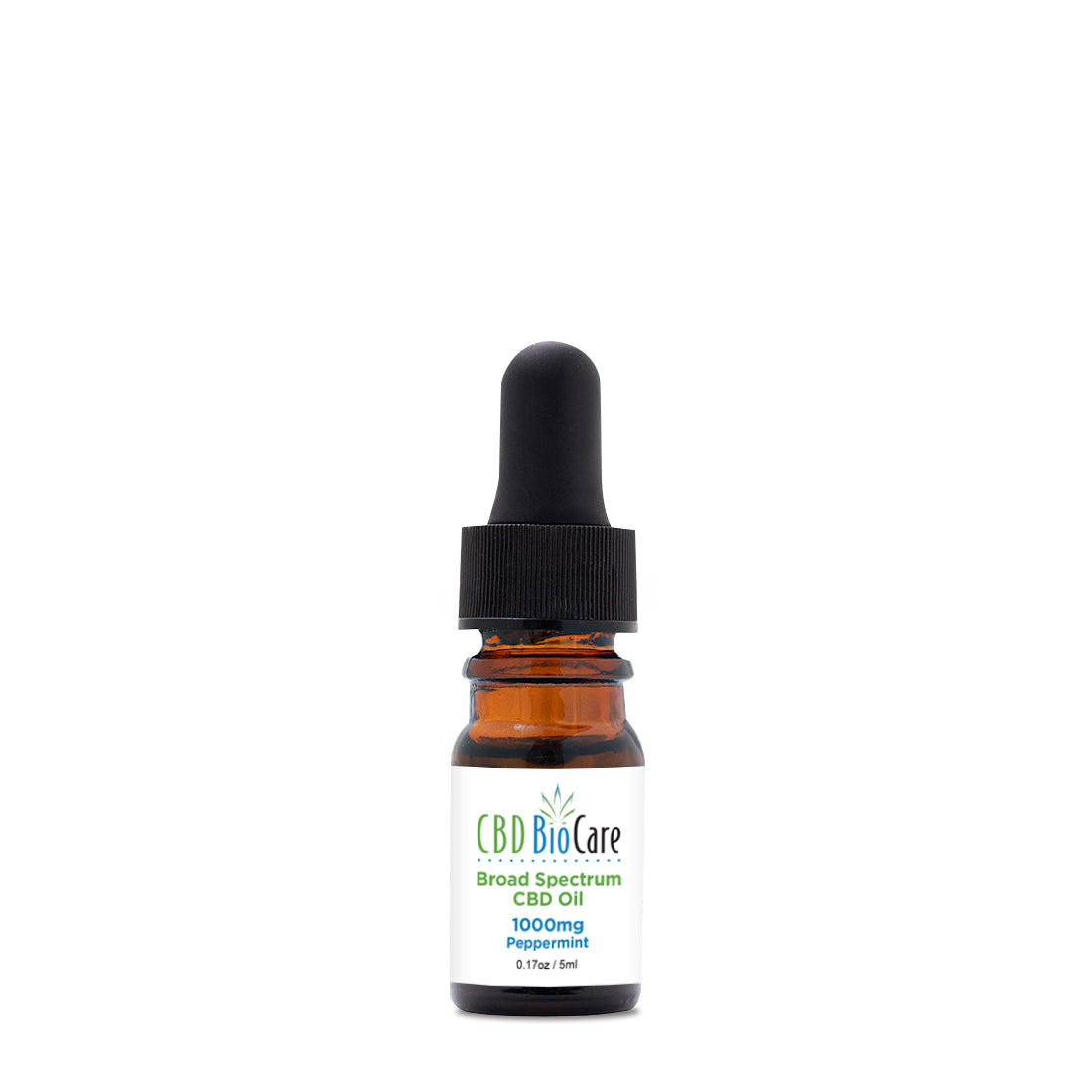 CBD BioCare 1000mg Try-It Size - Compact sample bottle of high-potency CBD oil tincture with dropper, perfect for first-time users seeking powerful relief in a smaller quantity