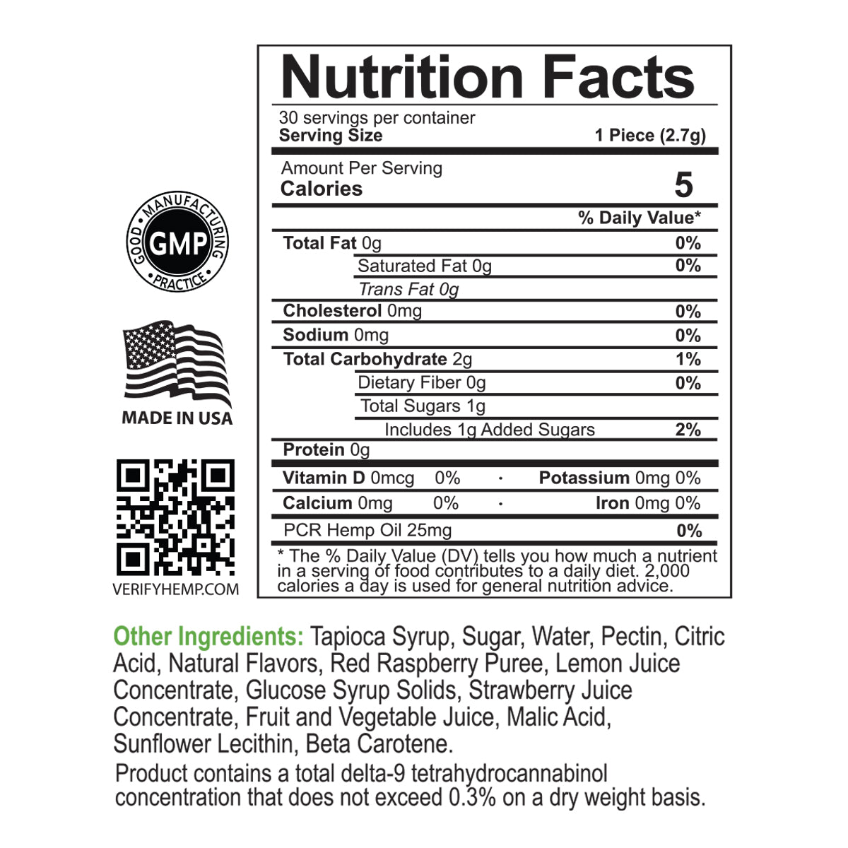 CBD BioCare All-Natural Gummies - Organic CBD-infused fruit-flavored gummy supplements in resealable pouch, made with natural ingredients and no artificial colors or flavors for daily wellness support