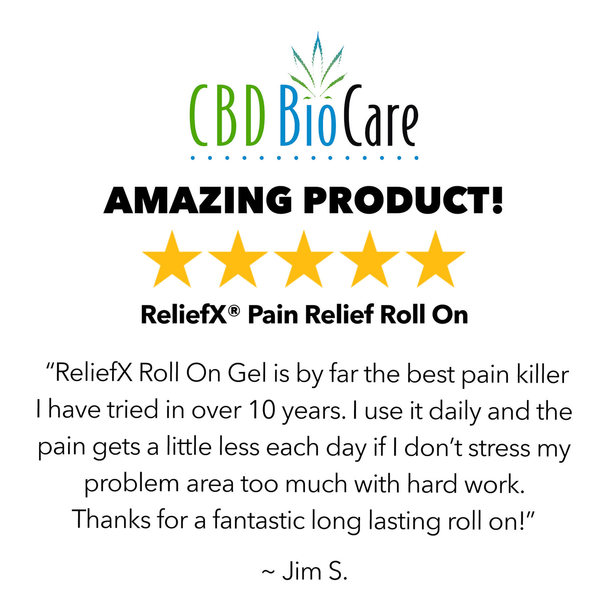 CBD Deep Penetrating Relief Roll On Gel 2 pack