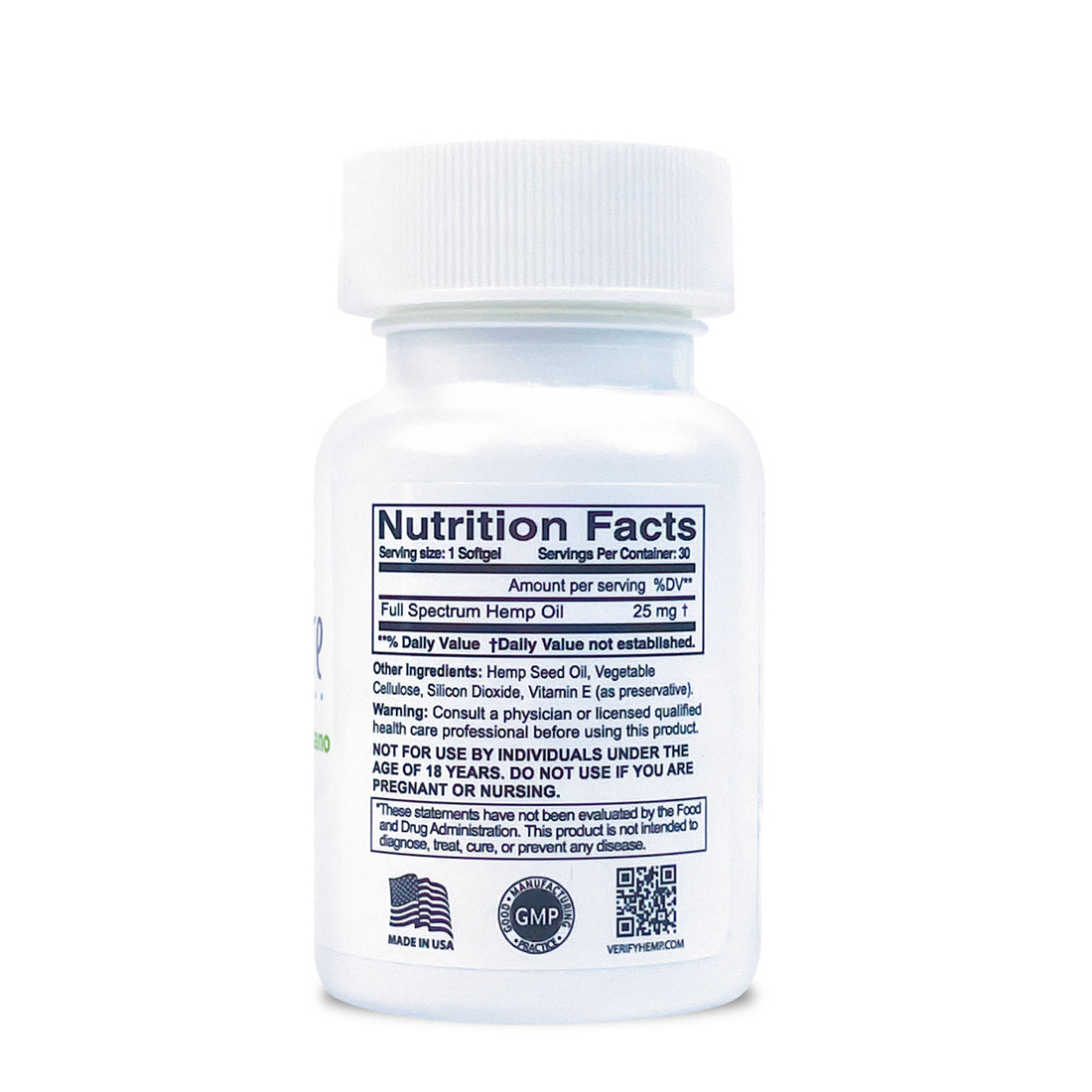 CBD BioCare 25mg CBD Soft Gel Capsules - Easy-to-swallow hemp extract supplements in clear softgel form