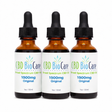 1500mg Broad Spectrum CBD Oil 3-Pack — three THC-free bottles