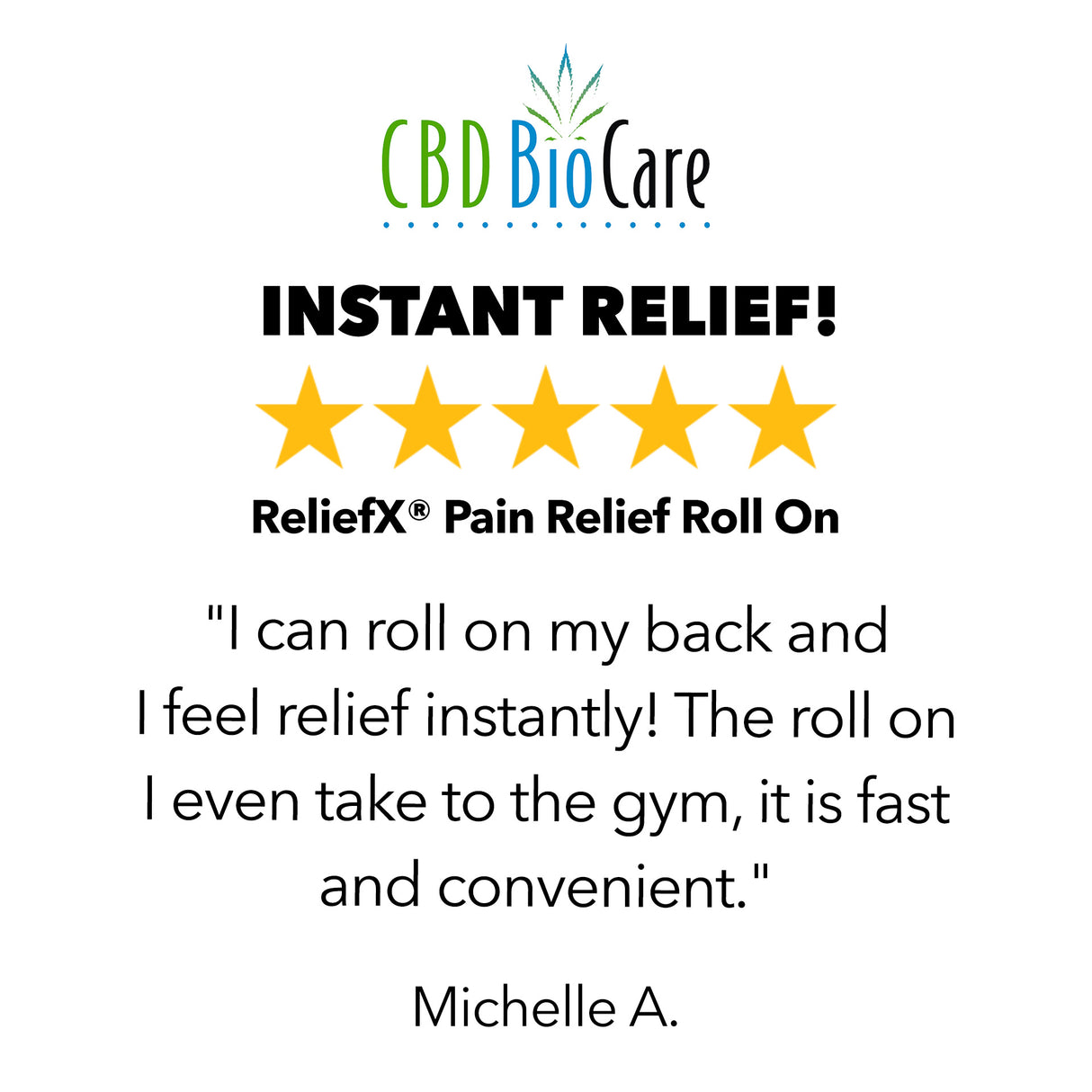 CBD Deep Penetrating Relief Roll On Gel 2 pack